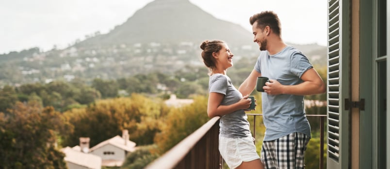 Couple enjoying weekend