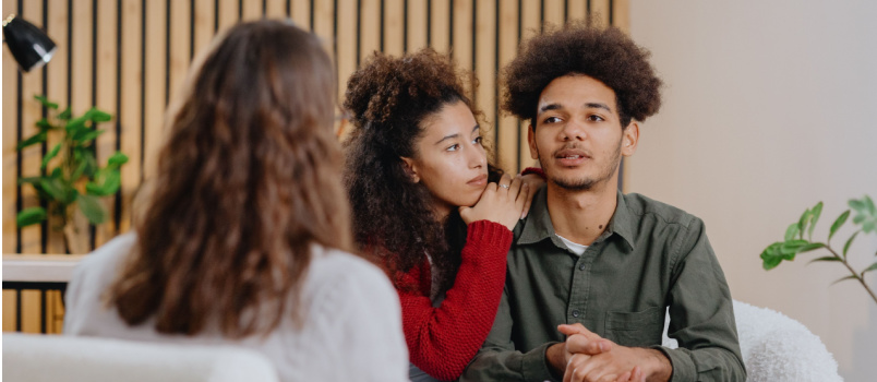 Man and woman psychology counseling