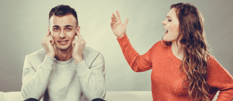 Couple having conflicts