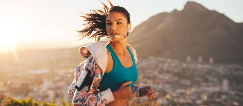 Female running outdoor