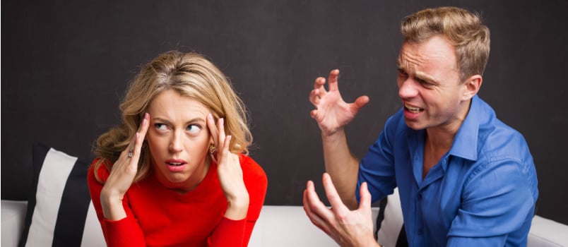 Man trying to explain woman