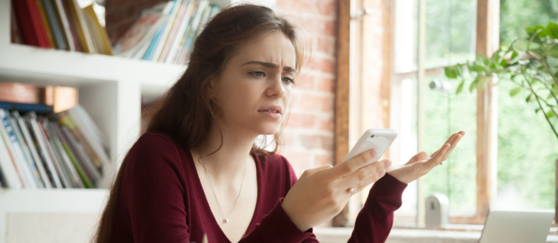 Frustrated business woman