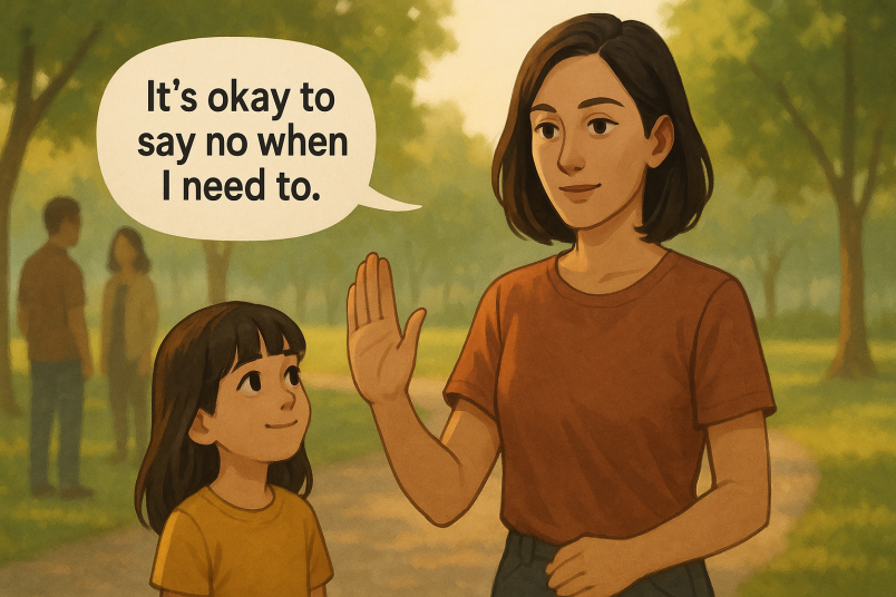 It’s okay to say no when I need to