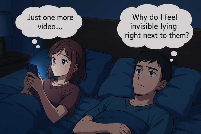 Late-Night Scrolling in Bed