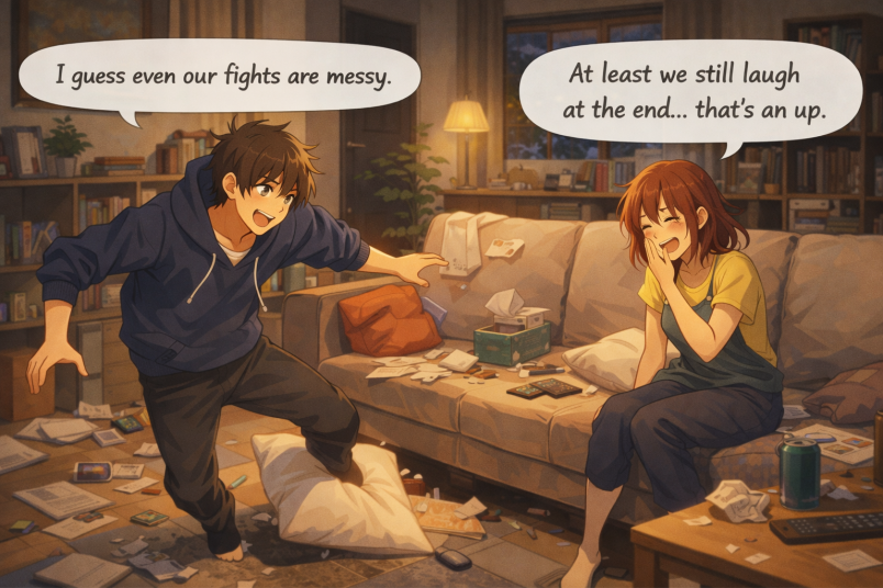 Shared Laughter After Tension