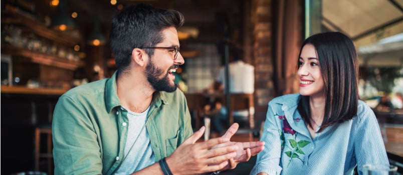 Young couple on a date