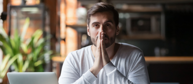 Thoughtful business man