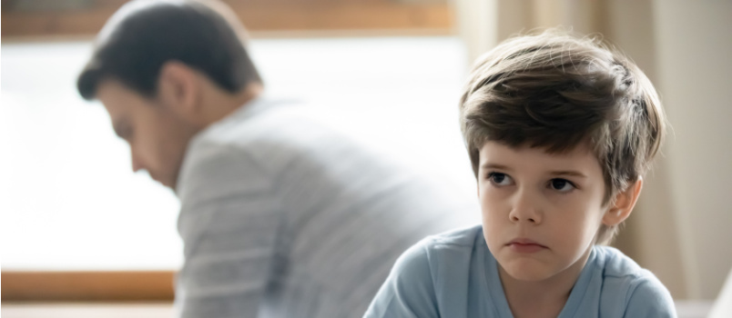 Father ignoring his son