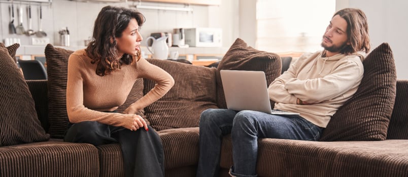 Couple having argument