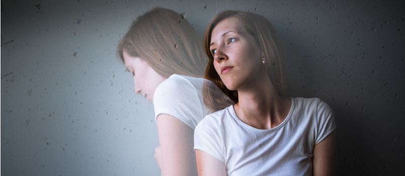 Young woman suffering depression anxiety