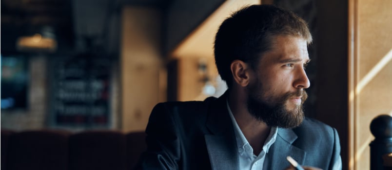 Business man thinking