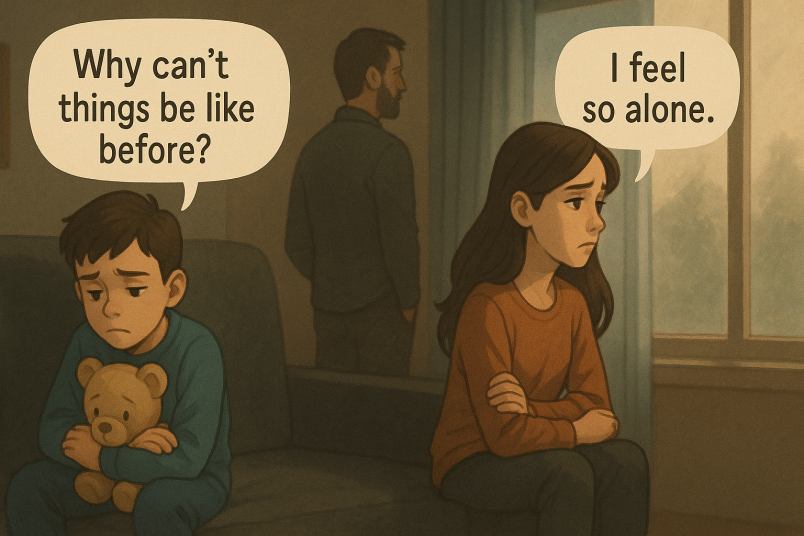 Children feeling alone after divorce