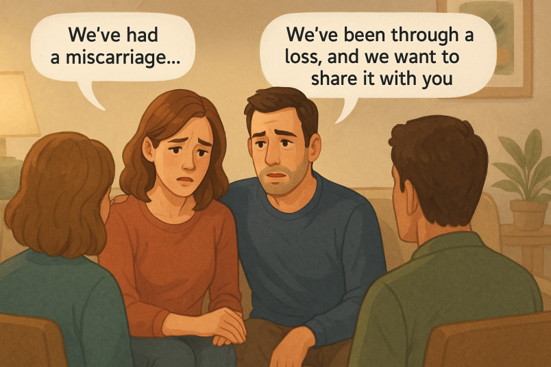 Couple telling family and friends about divorce