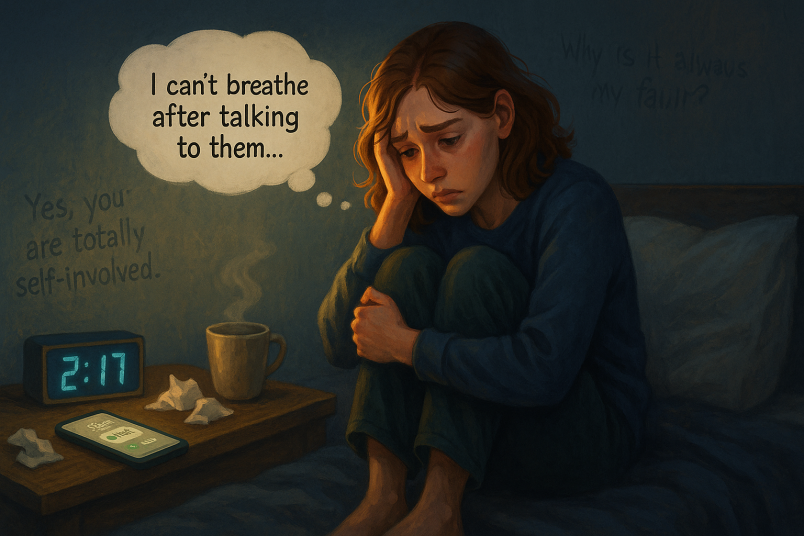 Girl is anxious and depressed