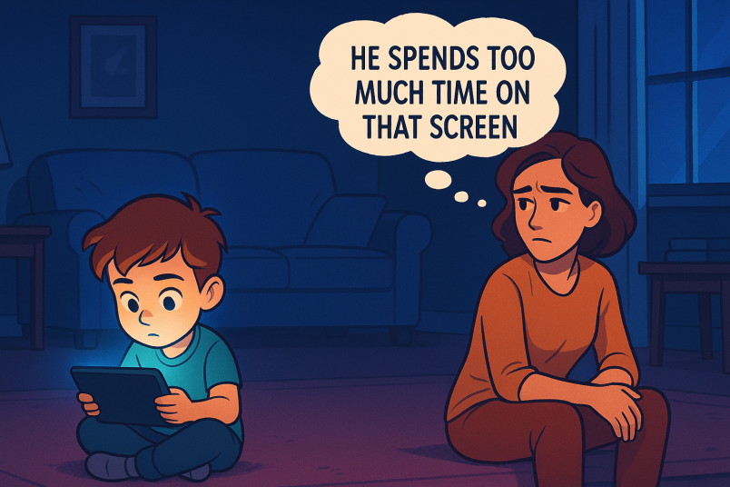 Parent worried about screen time