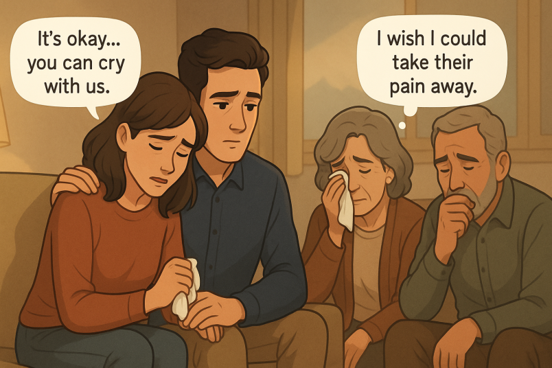 couple revealing about miscarriage to friendsa