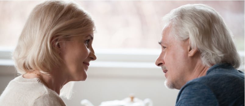 Senior middle aged couple