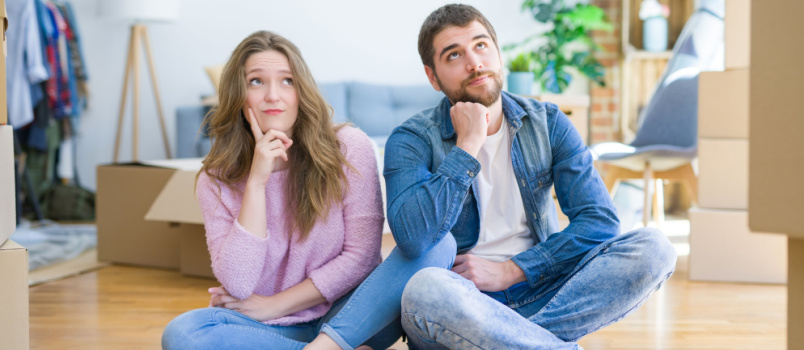 Couple moving to new house