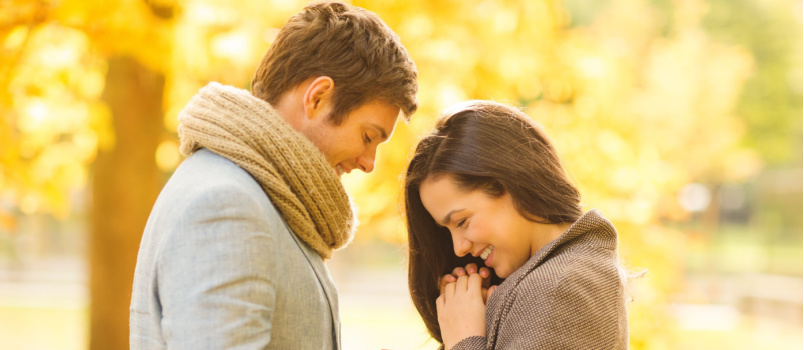 Loving couple dating concept