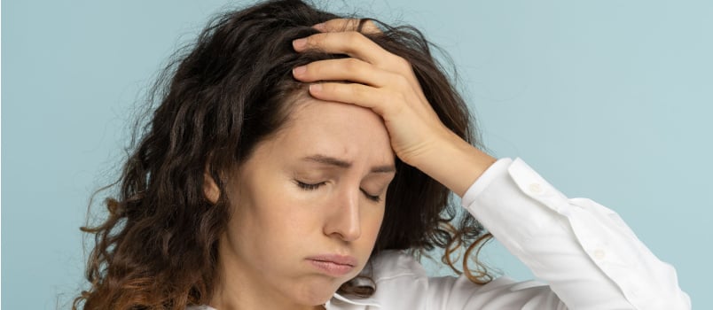 Tired Frustrated woman
