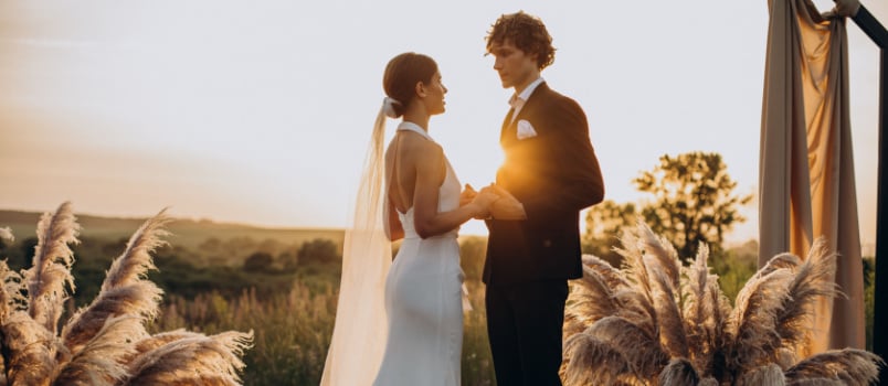 Newly married couple