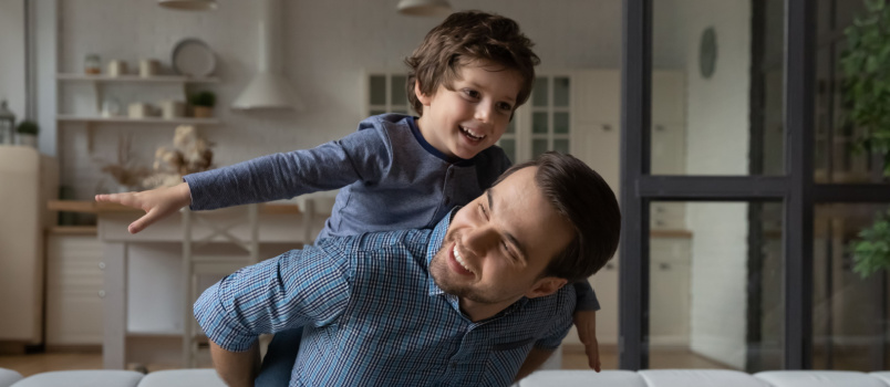 Loving daddy affectionate love