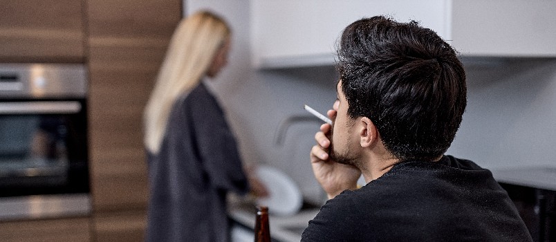 Couple having disagreement