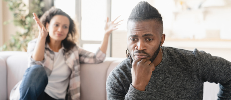 Couple having misunderstanding