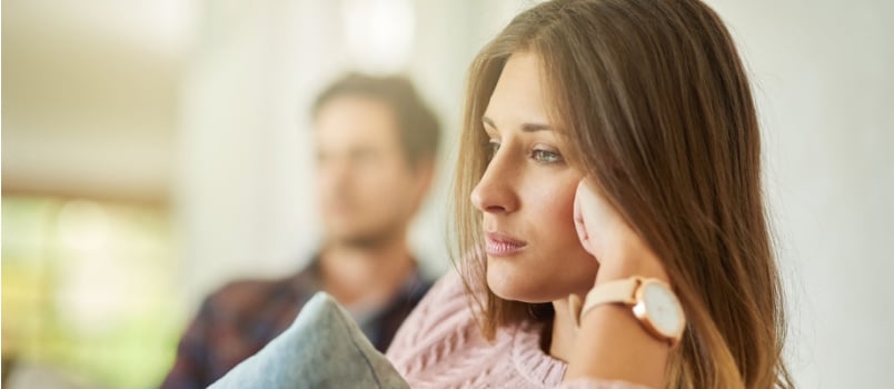 Young couple had an argument