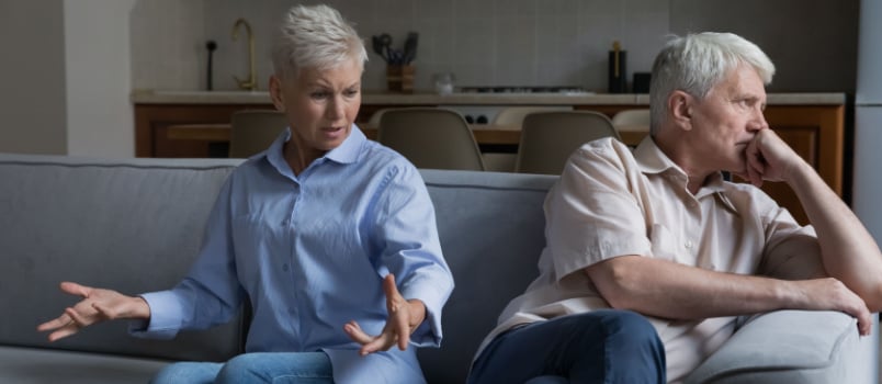 Wife expressing her displeasure