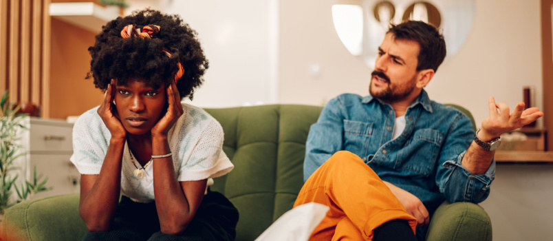 Couple having therapy session