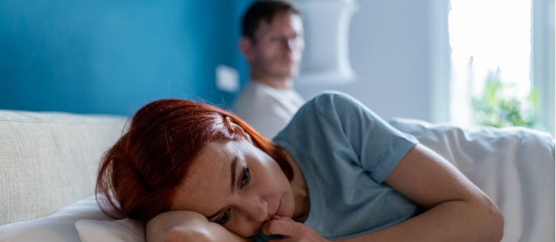 Young couple having conflicts