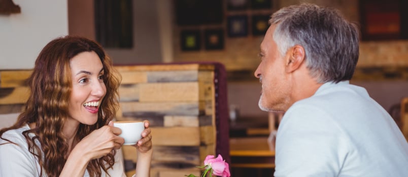 Couple on a coffee date