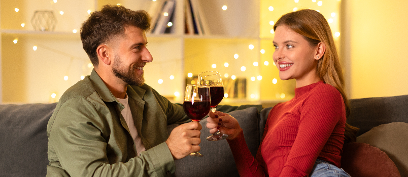 Young couple on a date