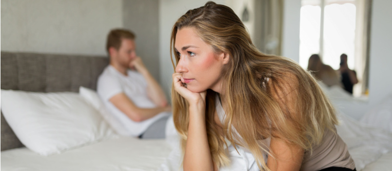 Young couple having relationship problems