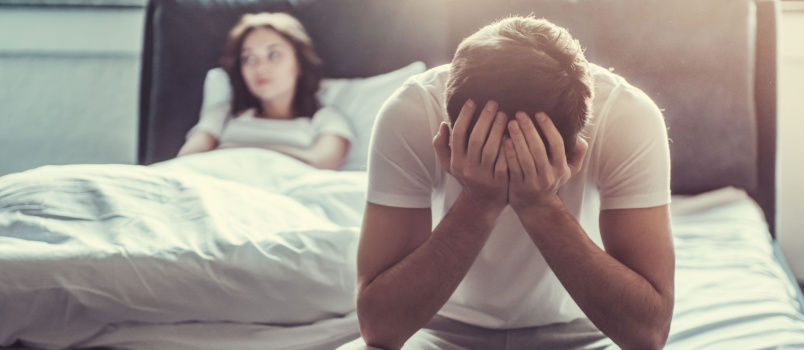 Young couple having problem