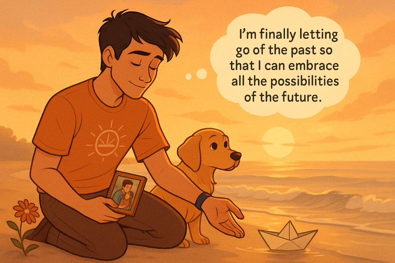 Man letting after breakup