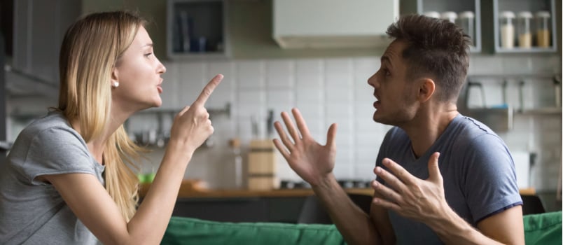 Couple having argument