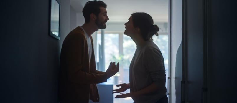 Young couple arguing