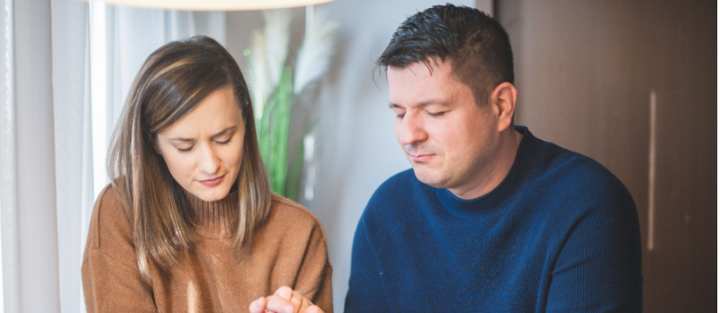 Couple having romantic time