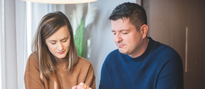 Couple reading bible