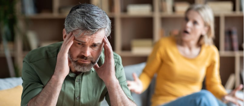 Couple having relationship crisis