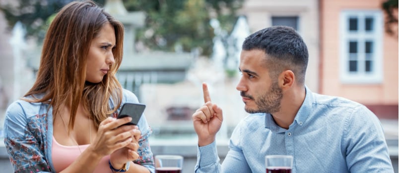 Couple having argument