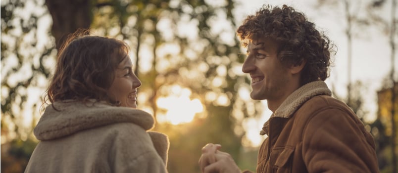 Happy couple spending quality time