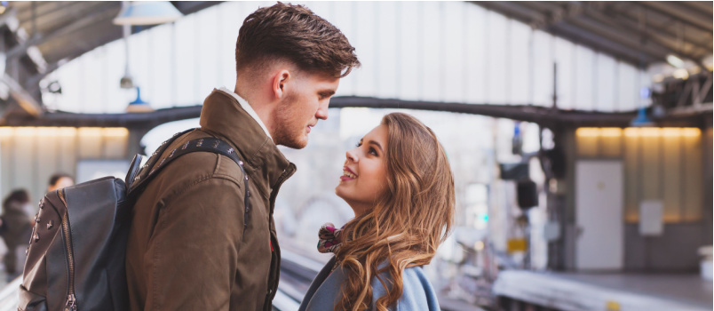 Happy couple in love