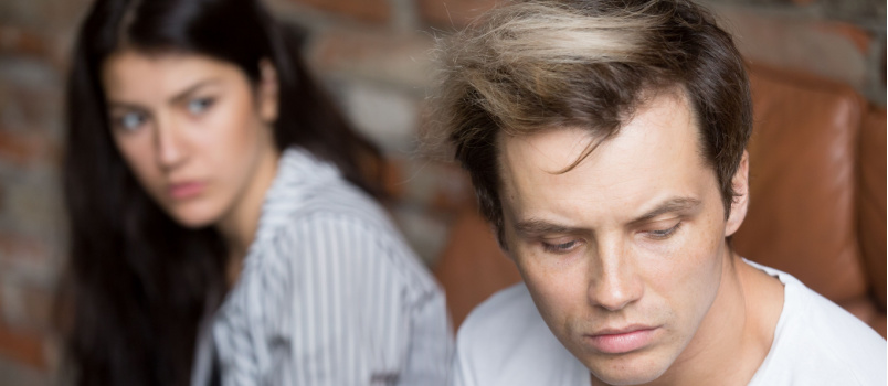 Young couple having conflicts