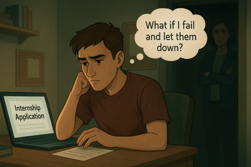 Son feeling not good enough