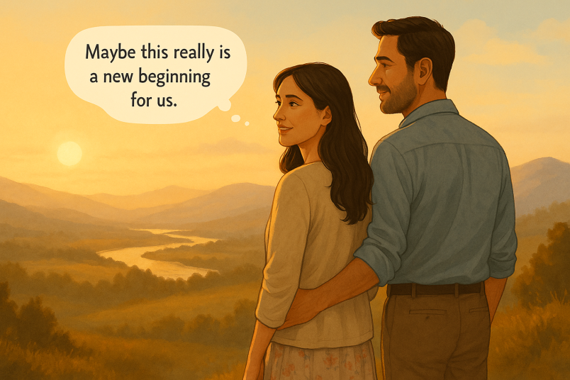 Couple creating memories