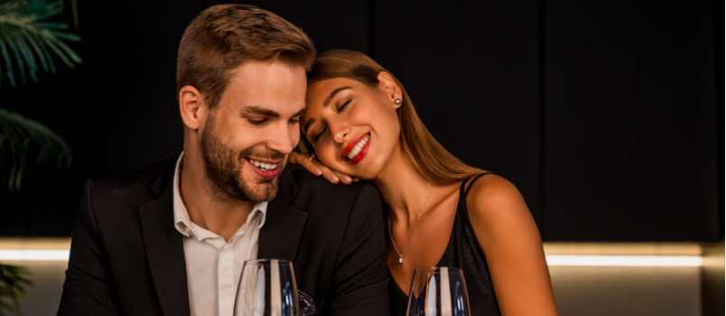 Young couple on a date