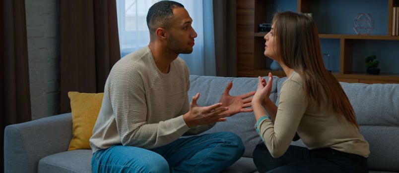 Couple having conflicts